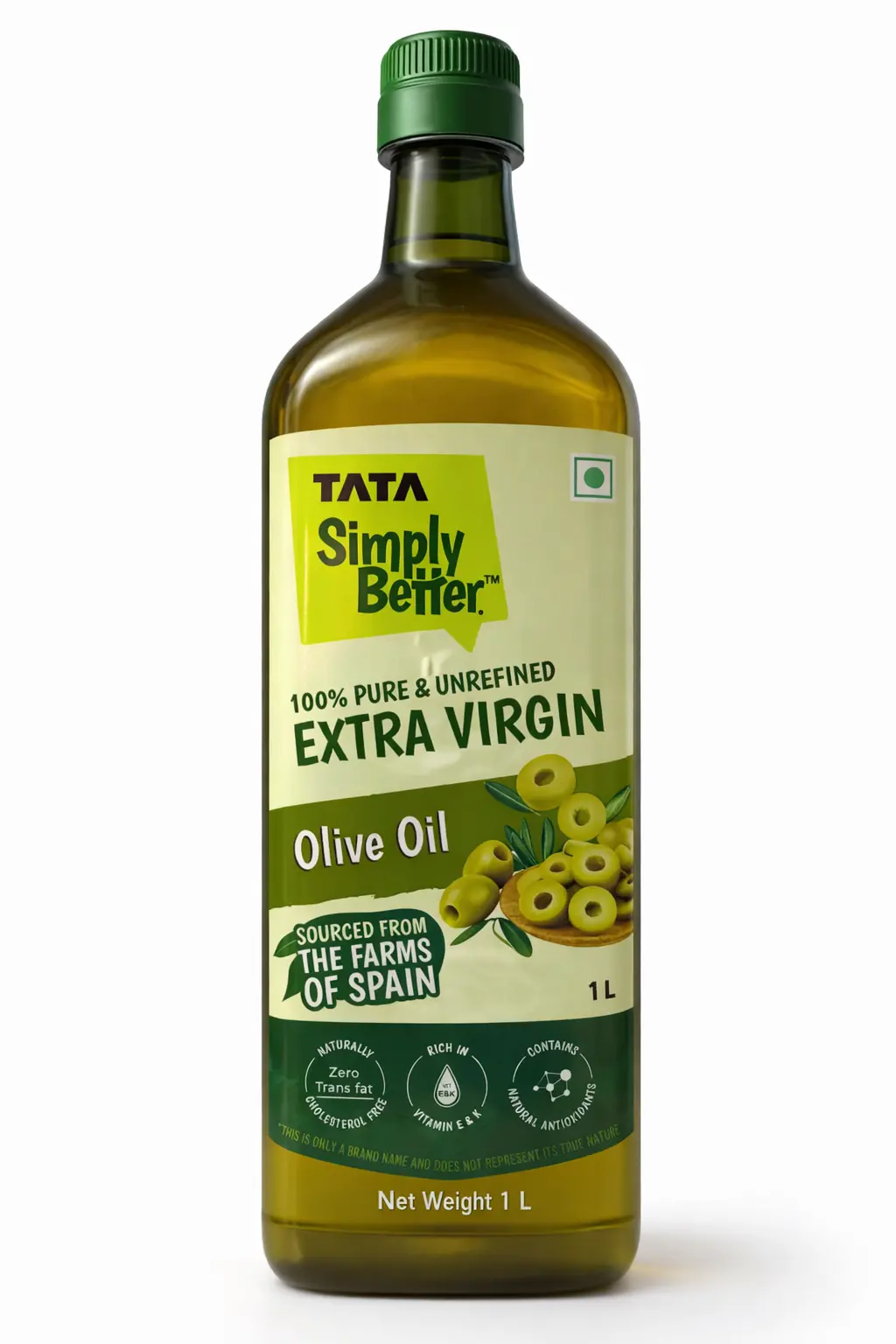 Tata Simply Better Extra Virgin Olive Oil 1 L