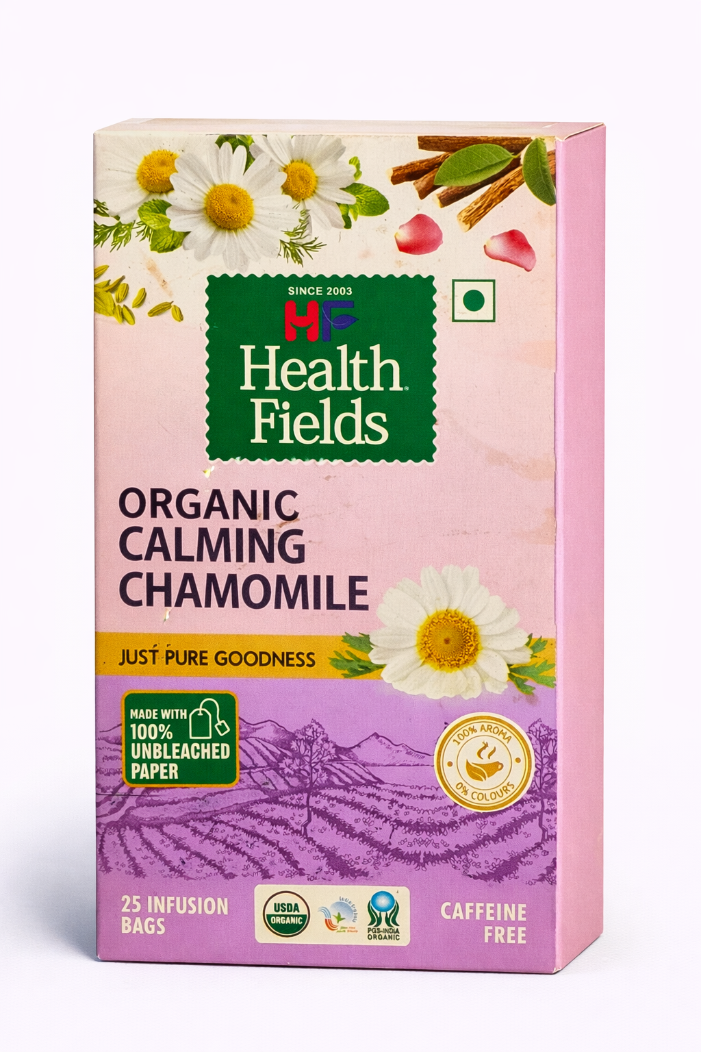 Health Fields Organic Herbal Tea (Chamomile) 25 Tea Bags