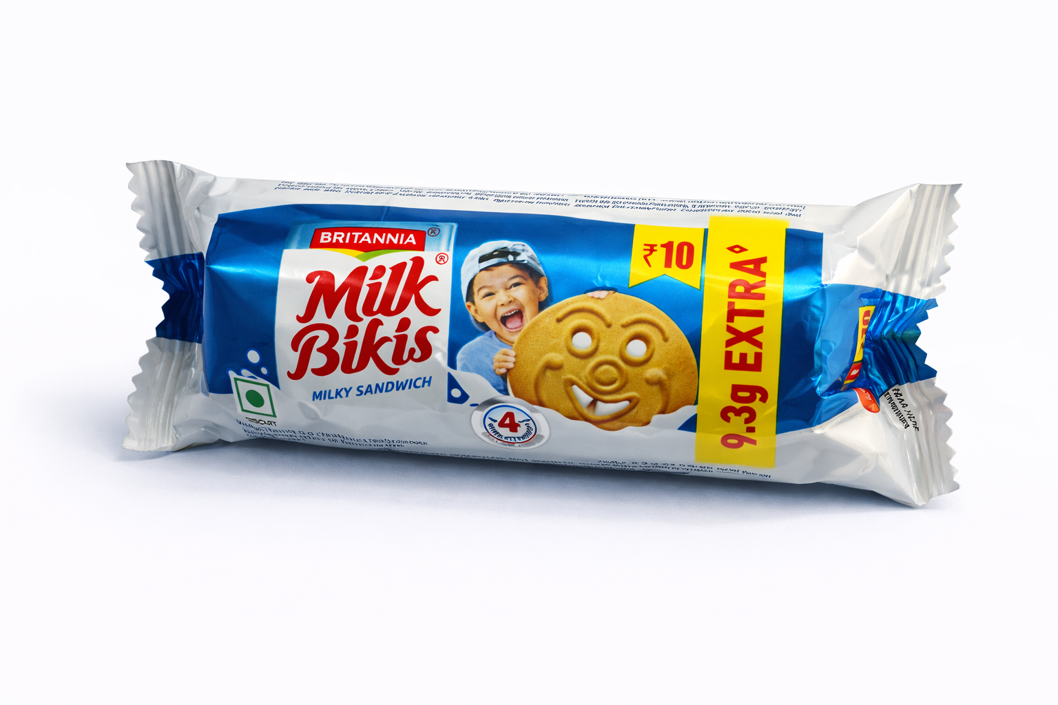 Britannia Milk Bikis Milky Sandwich Biscuits (Rs. 10)