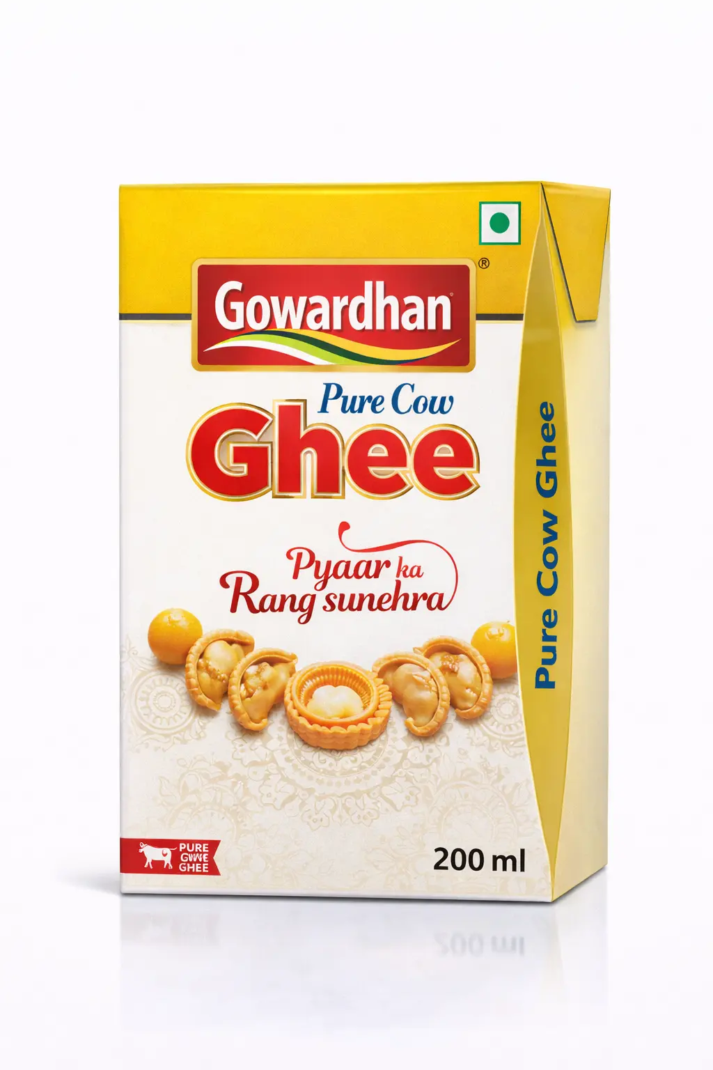 GOWARDHAN PURE COW GHEE Tetra Pack - 200 ML