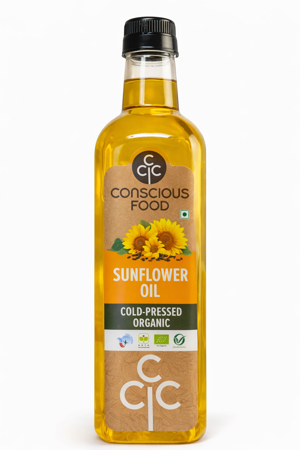Conscious Food Organic Cold Pressed Sunflower Oil 1 L