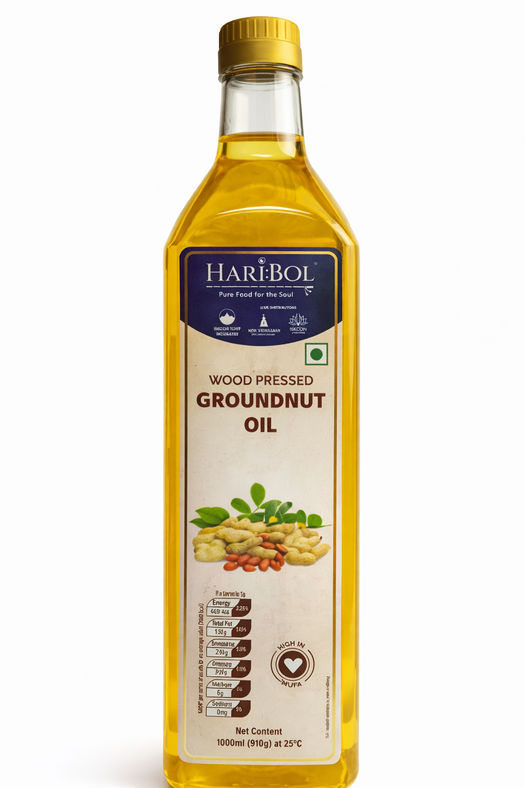 Hari Bol Wood Pressed Groundnut Oil 1 L