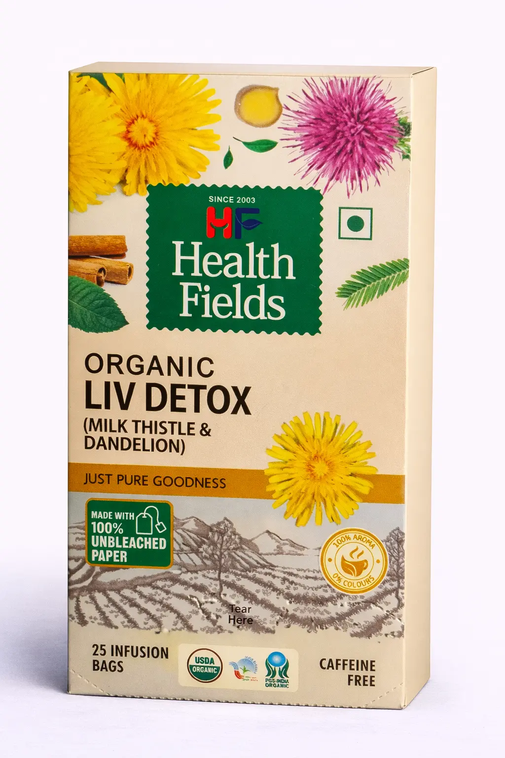 Health Fields Organic Liv Detox Herbal Tea 25 Bags