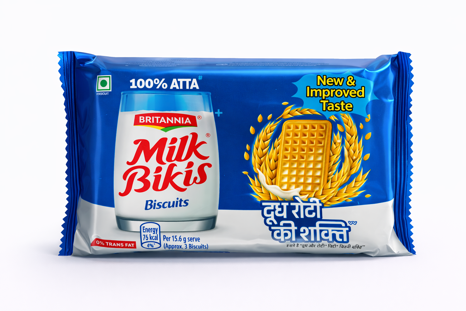Britannia Milk Bikis 100% Atta Biscuits 190 gm (Rs. 30)