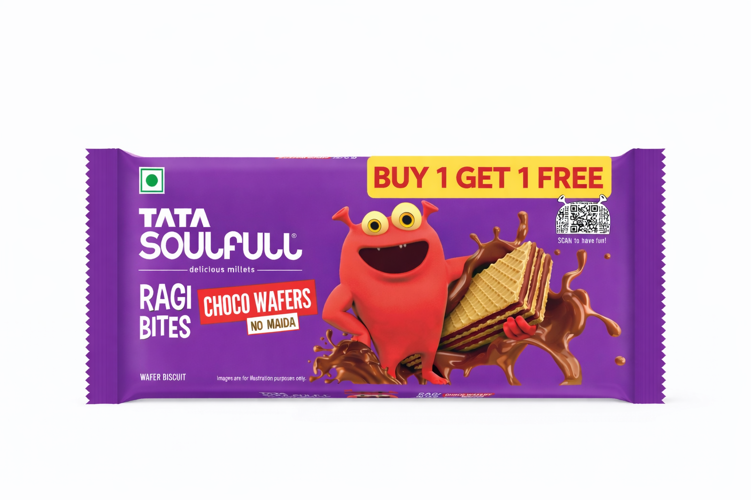Tata Soulfull Ragi Bites Choco Wafers