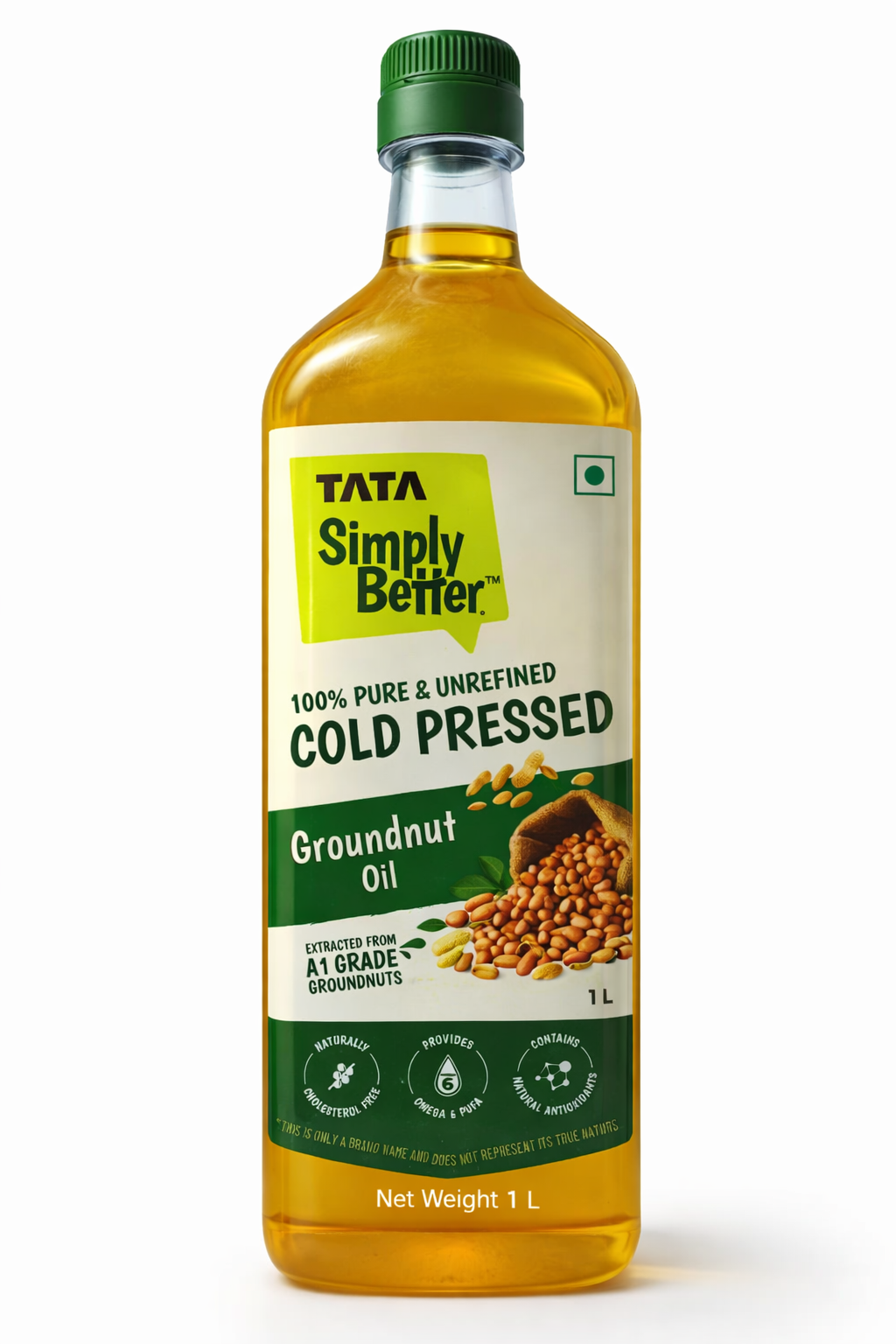 Tata Simply Better Cold Pressed Groundnut Oil 1 L