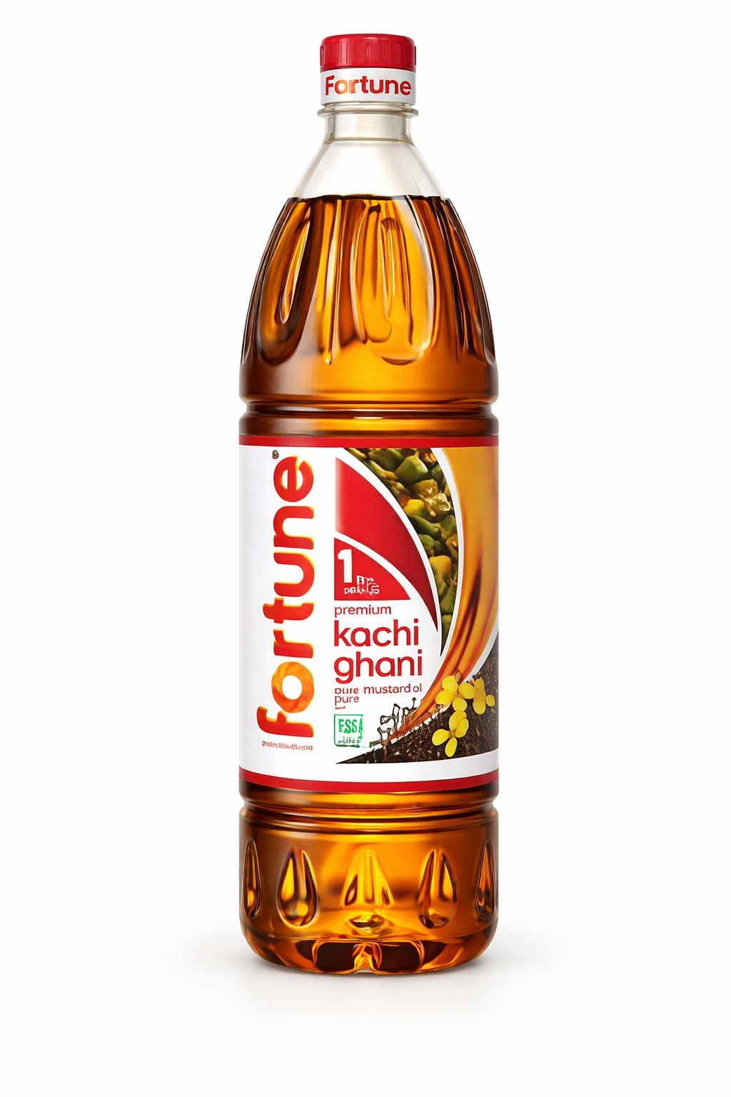 Fortune Kachi Ghani Pure Mustard Oil 1 L