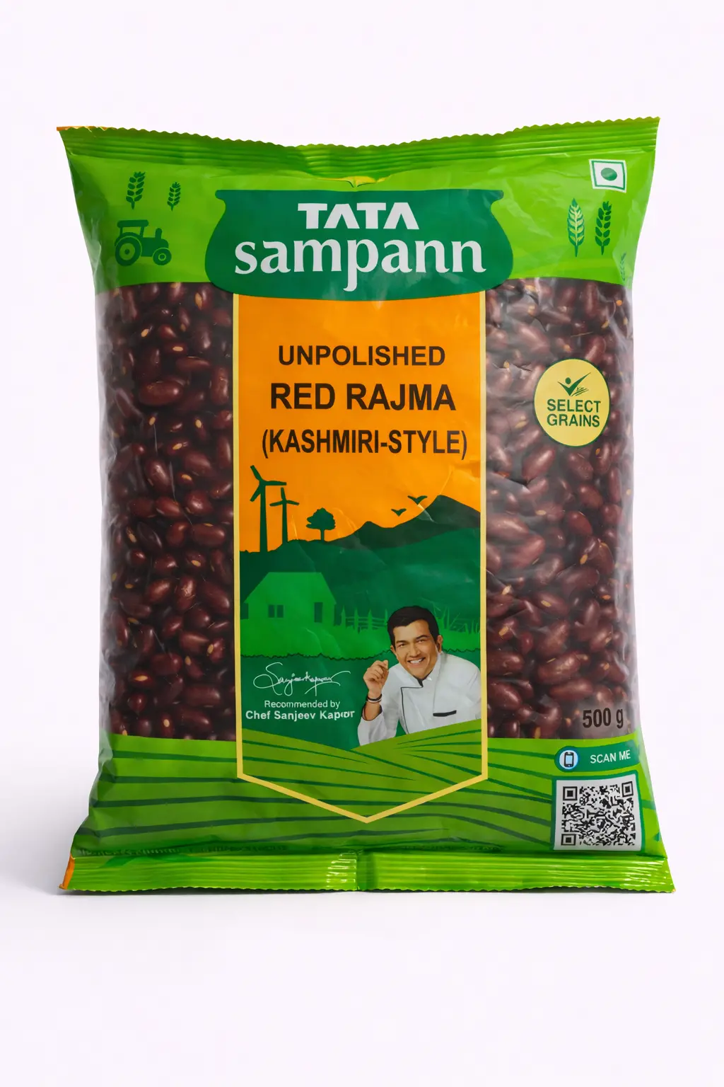 Tata Sampann Unpolished Red Rajma - 500 gm (Kashmiri Style)