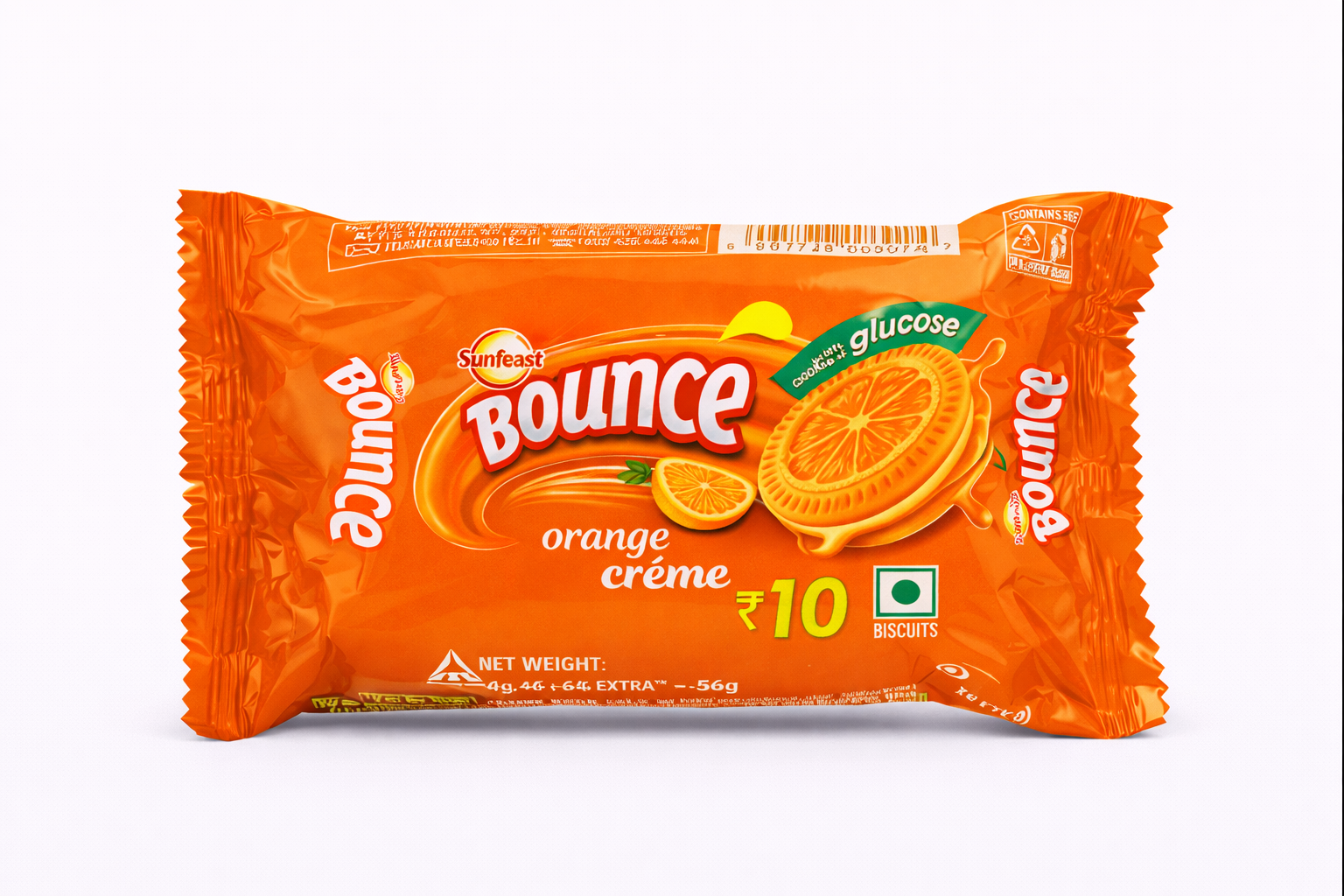 Sunfeast Bounce Orange Crème Biscuit (Rs. 10)