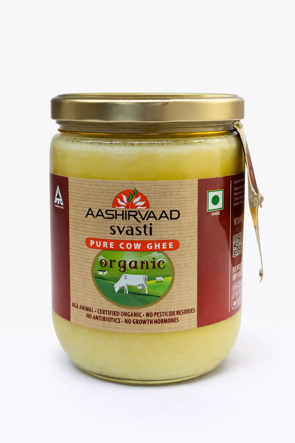 Aashirvaad Svasti Organic Pure Cow Ghee - 500 ml