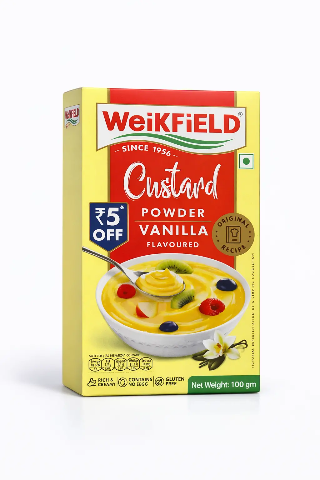 Weikfield Vanilla Custard Powder - 100 gm