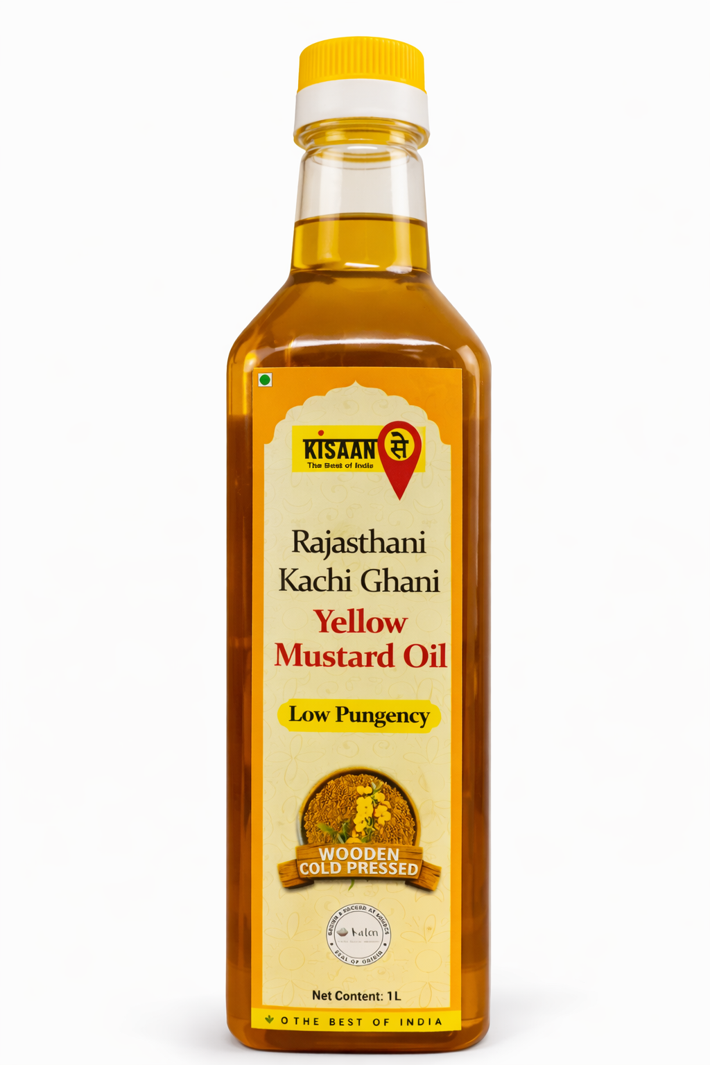 Kisaan Se Rajasthani Cold Pressed Yellow Mustard Oil 1 L