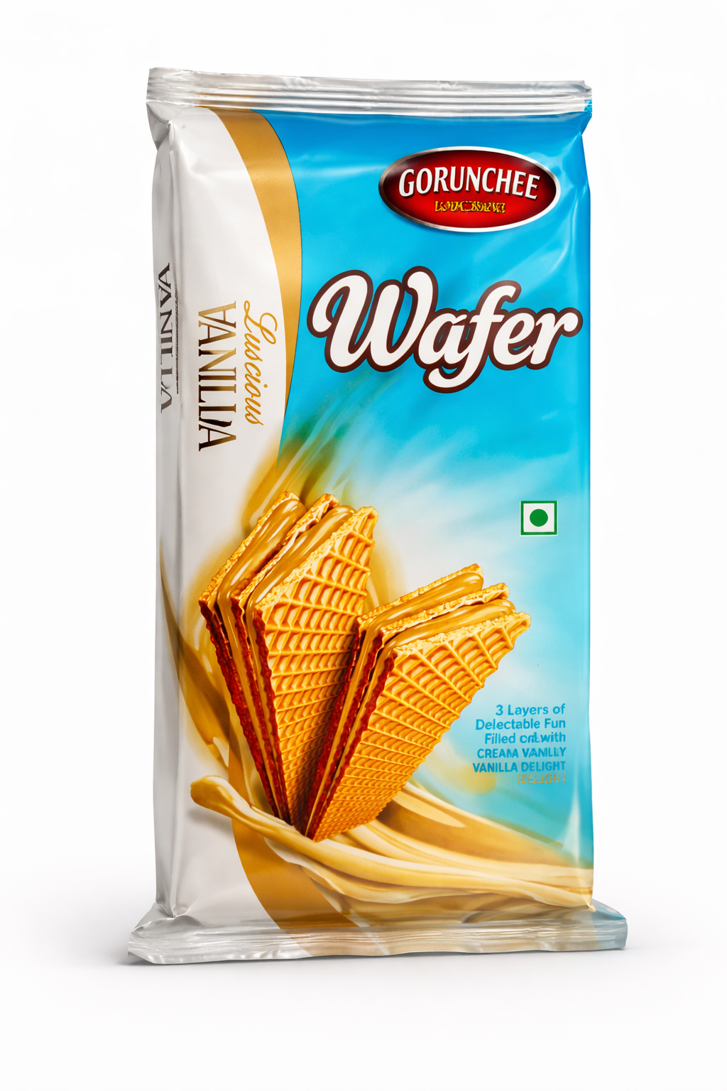 Crunchy Wafer Biscuit Vanilla Cream (135 gm)