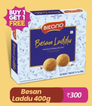 Bikano Besan Laddu 400g (1+1)