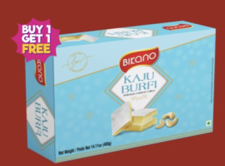 Bikano Kaju Barfi 1+1