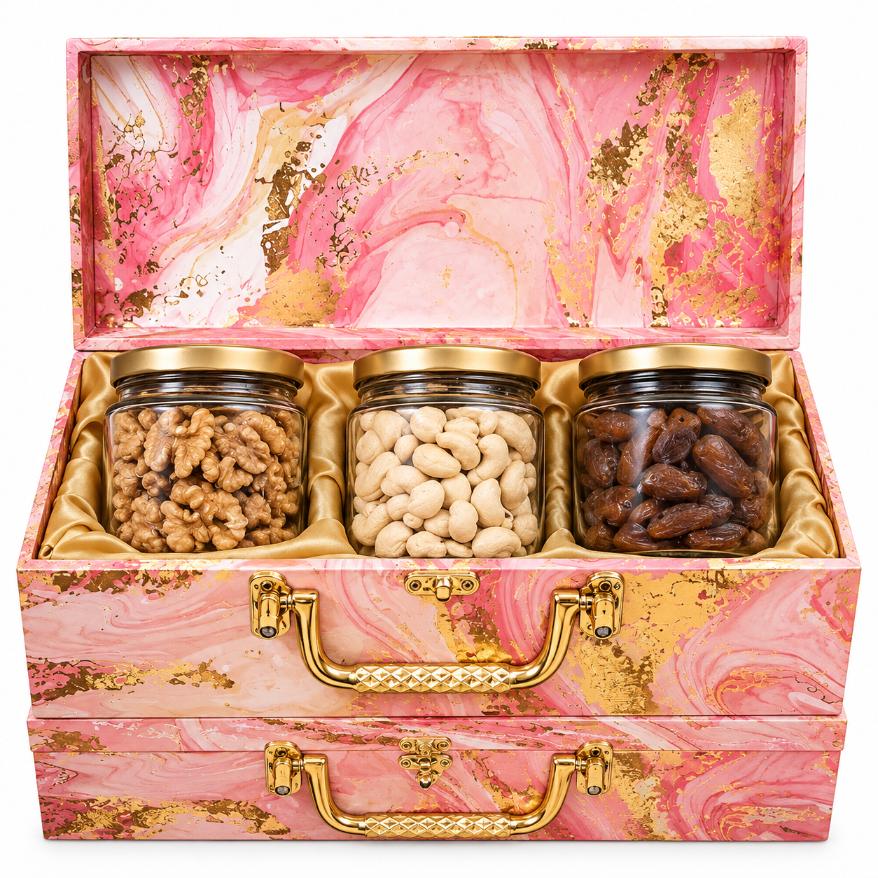 Premium Dry Fruits Gift Box – 3 Jars