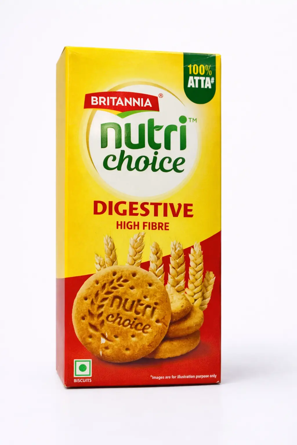 Britannia Nutri Choice Digestive High Fibre Biscuits 100% Atta (250 gm)