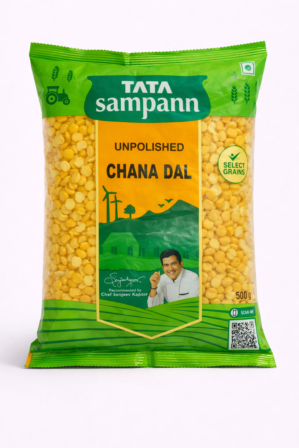 Tata Sampann Unpolished Chana Dal - 500 gm