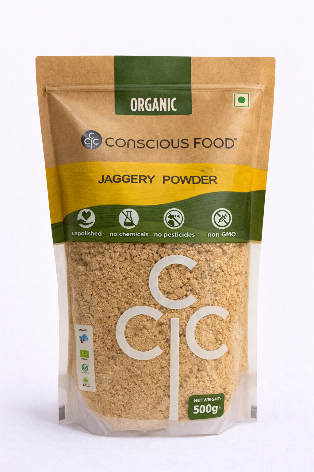 Conscious Food Organic Jaggery Powder - 500 gm