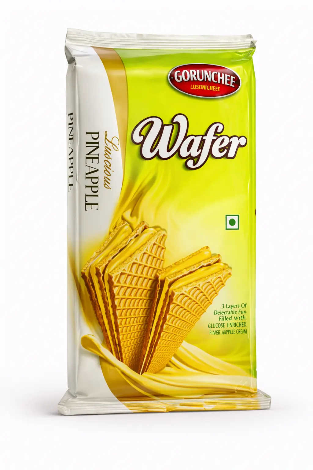 Crunchy Wafer Biscuit Pineapple Cream (135 gm)