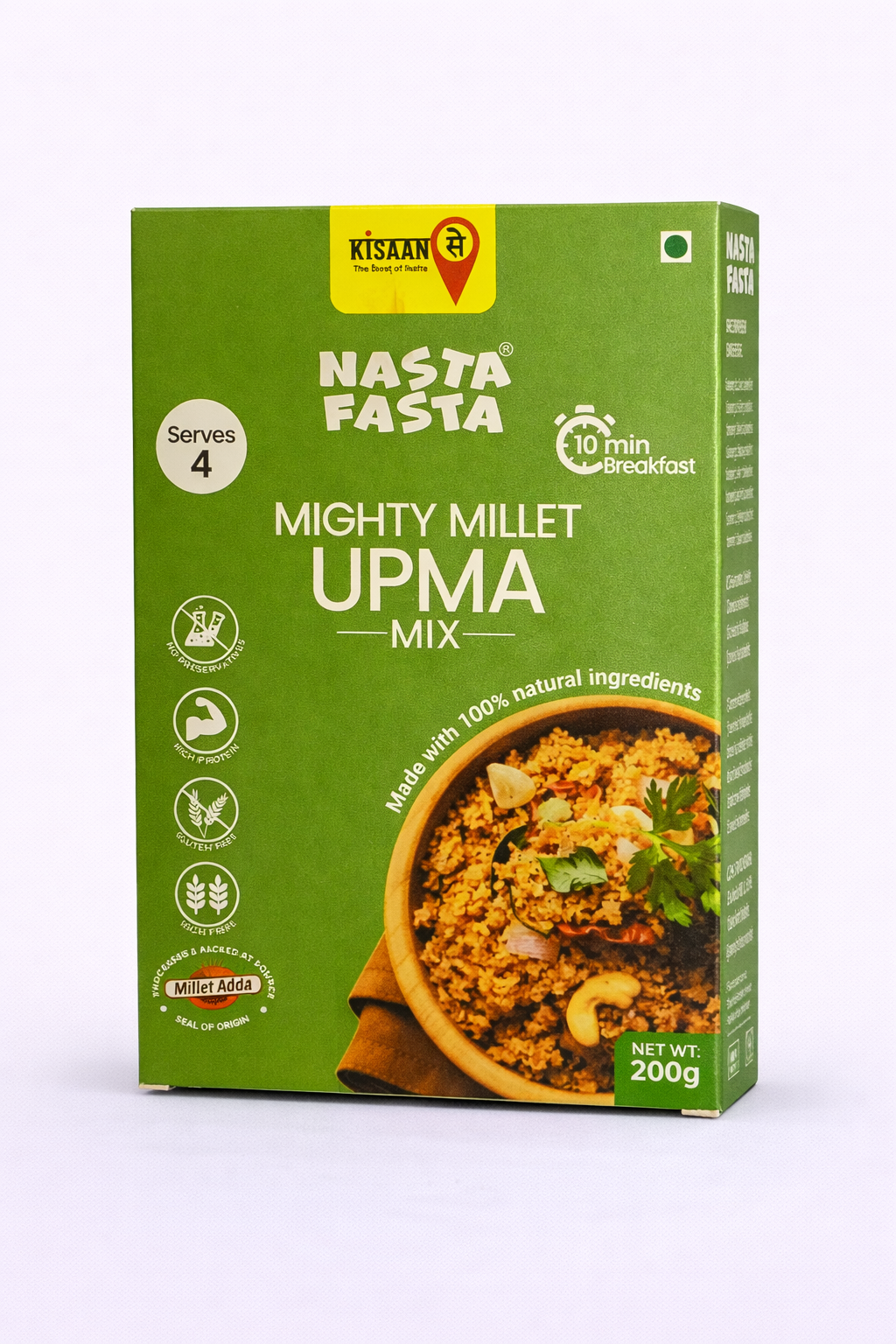 Nasta Fasta Mighty Millet Upma Mix - 200 gm