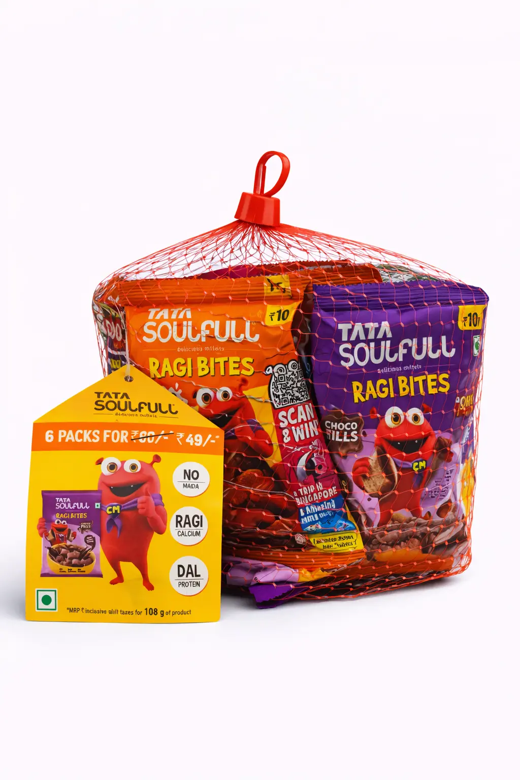 Tata Soulfull Ragi Bites Combo Pack of 6 Variety for Rs. 49
