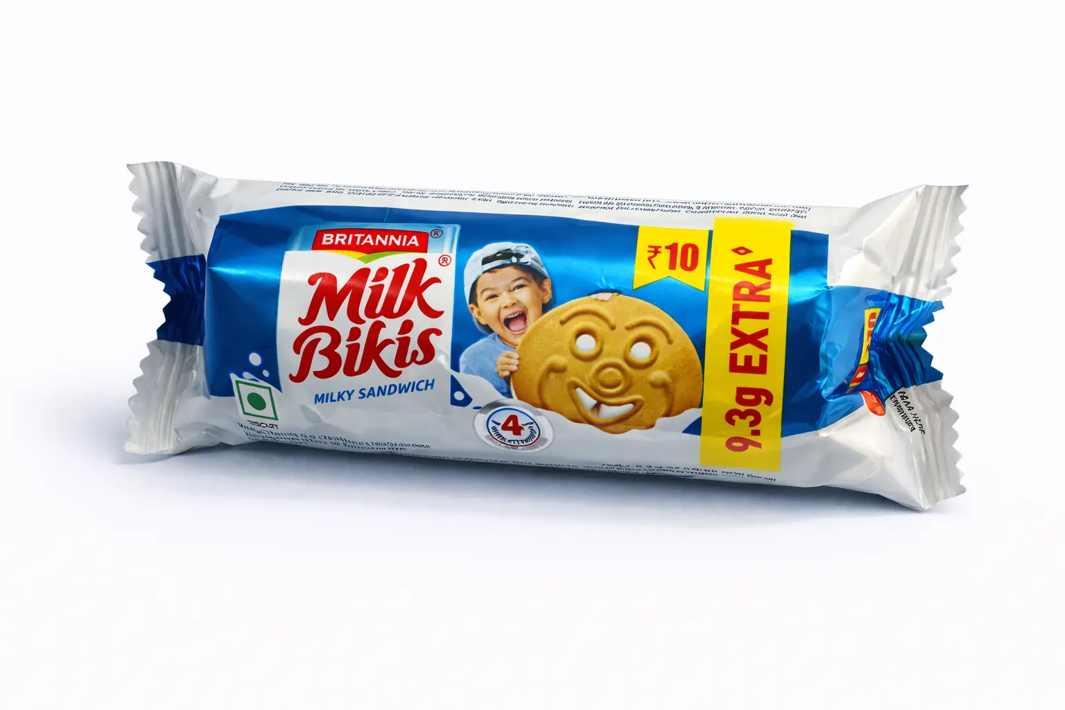 Britannia Milk Bikis Milky Sandwich Biscuits (Rs. 10)