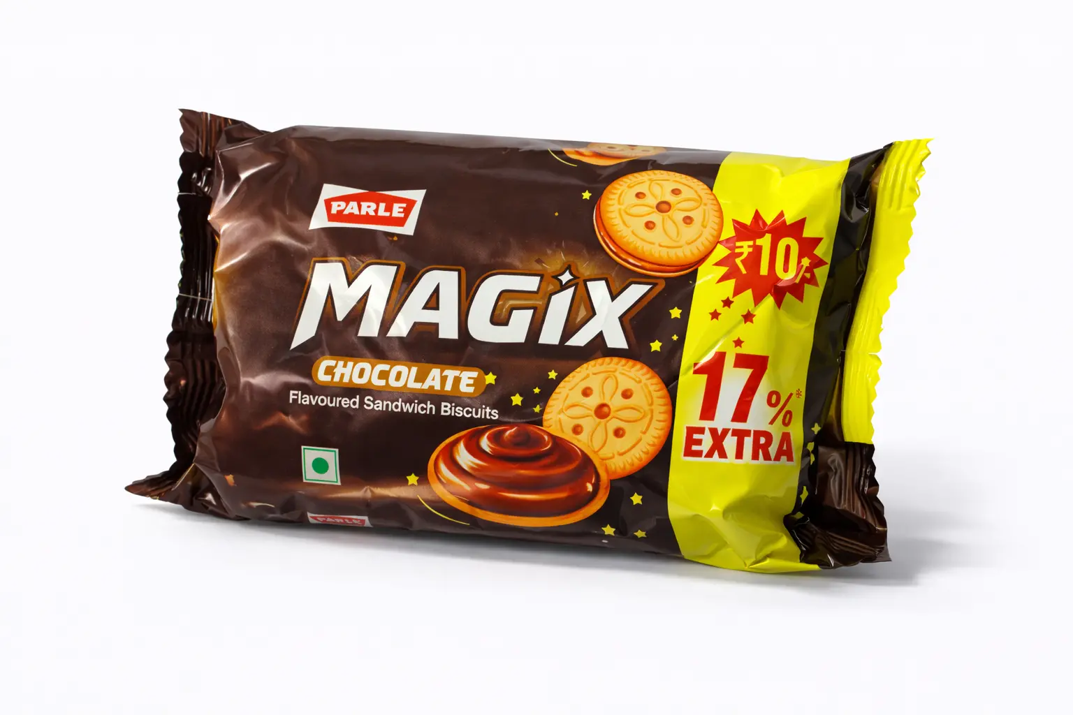 Parle Magix Chocolate Sandwich Biscuits (Rs. 10)