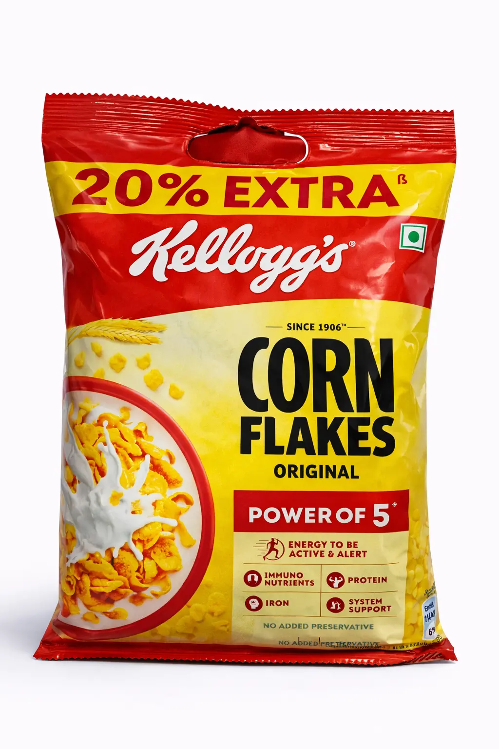 Kelloggs Corn Flakes Original with 20% Extra 120 gm