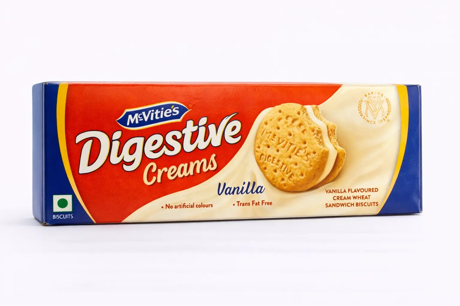Mc Vities Digestive Vanilla Cream Biscuits 100 gm (Rs. 35)
