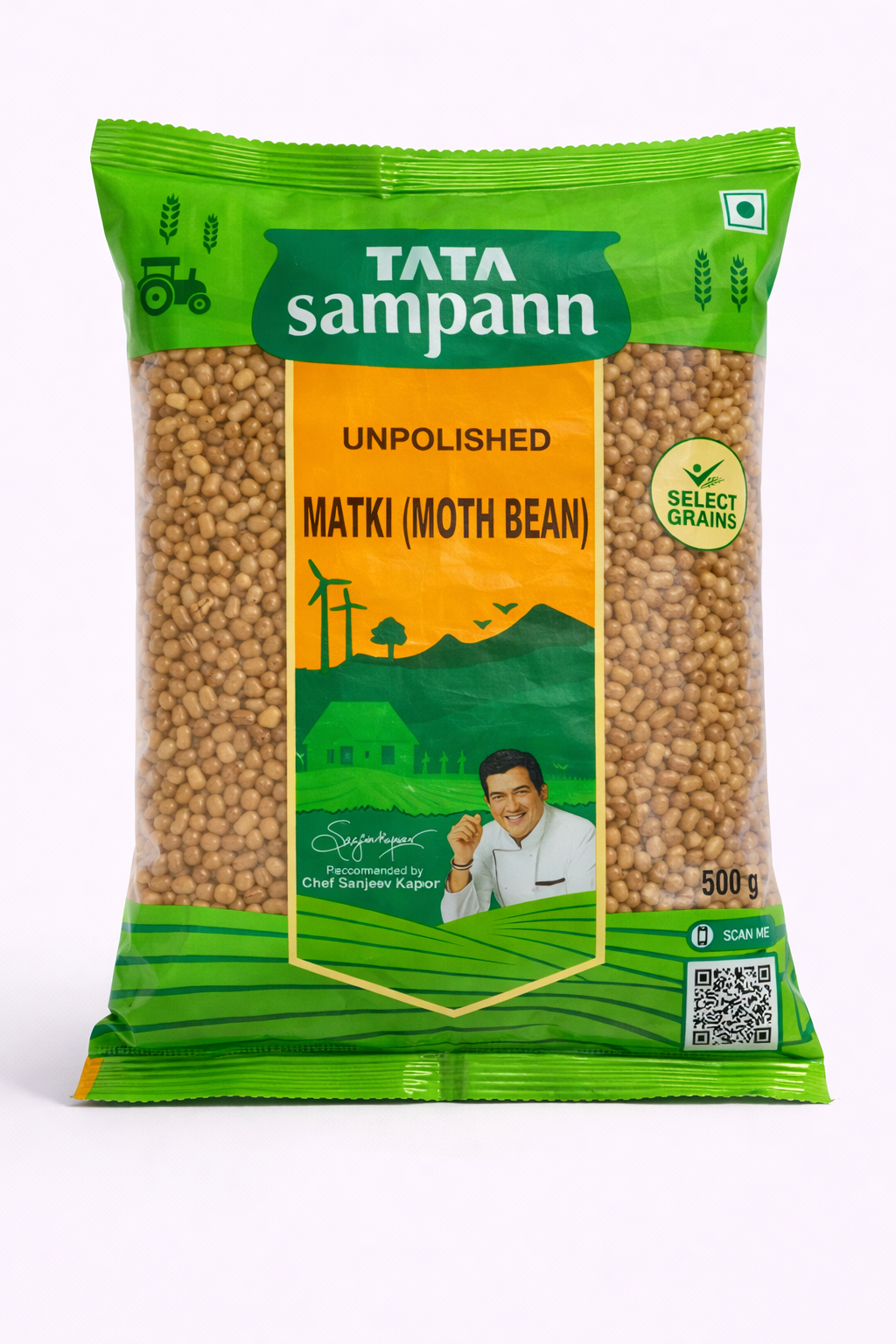 Tata Sampann Unpolished Matki (Moth Bean) - 500 gm