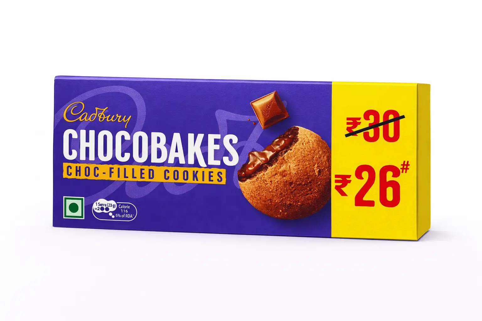 Cadbury Chocobakes Choc-Filled Cookies ( 5 Cookies)