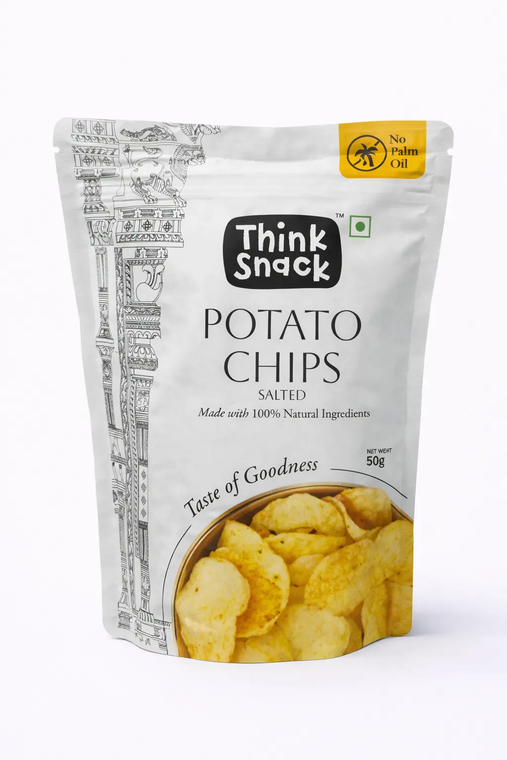 Think Snack Potato Chips Salted 50 gm