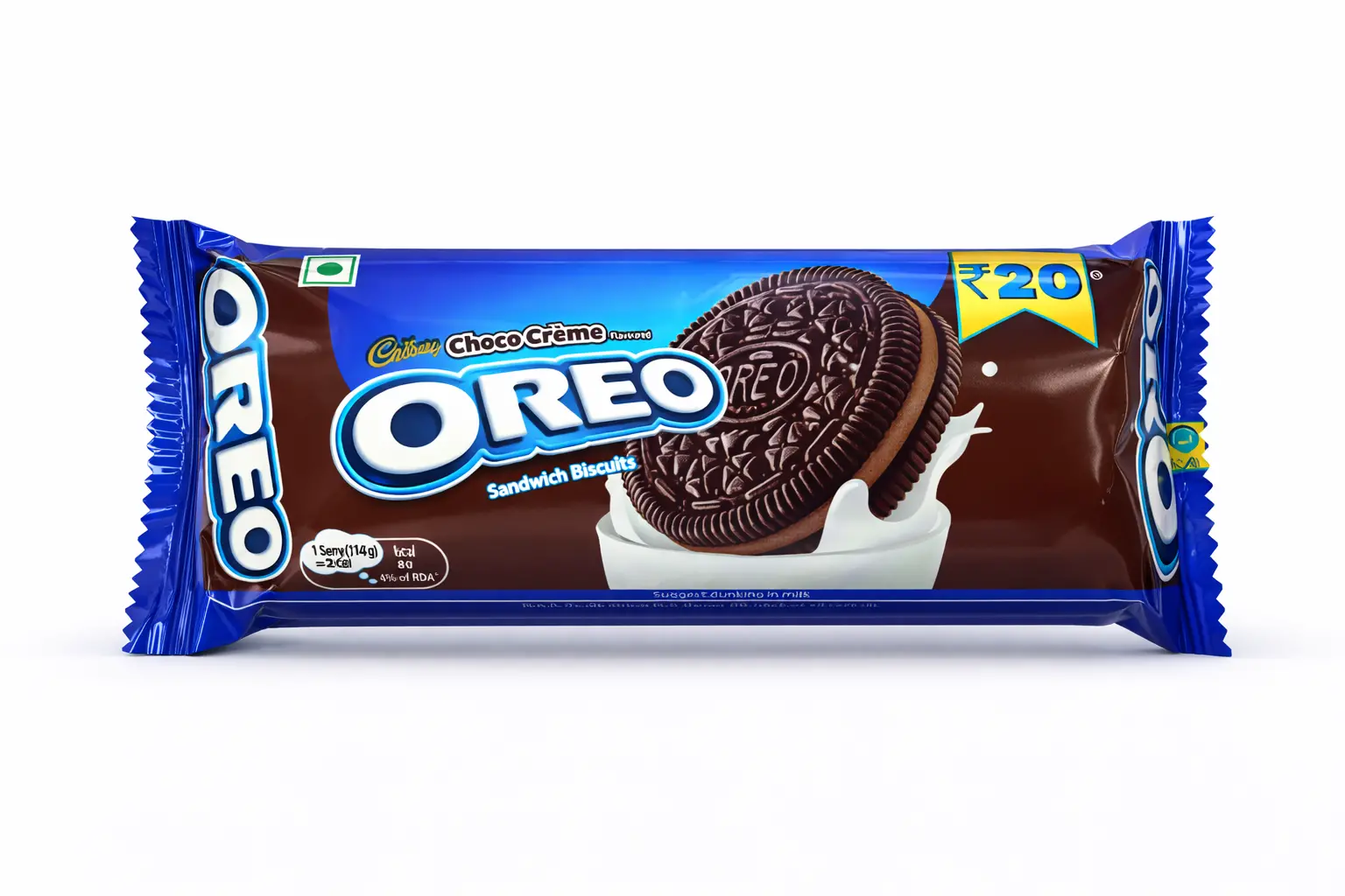 Cadbury Oreo Choco Crème Sandwich Biscuit (Rs. 20)